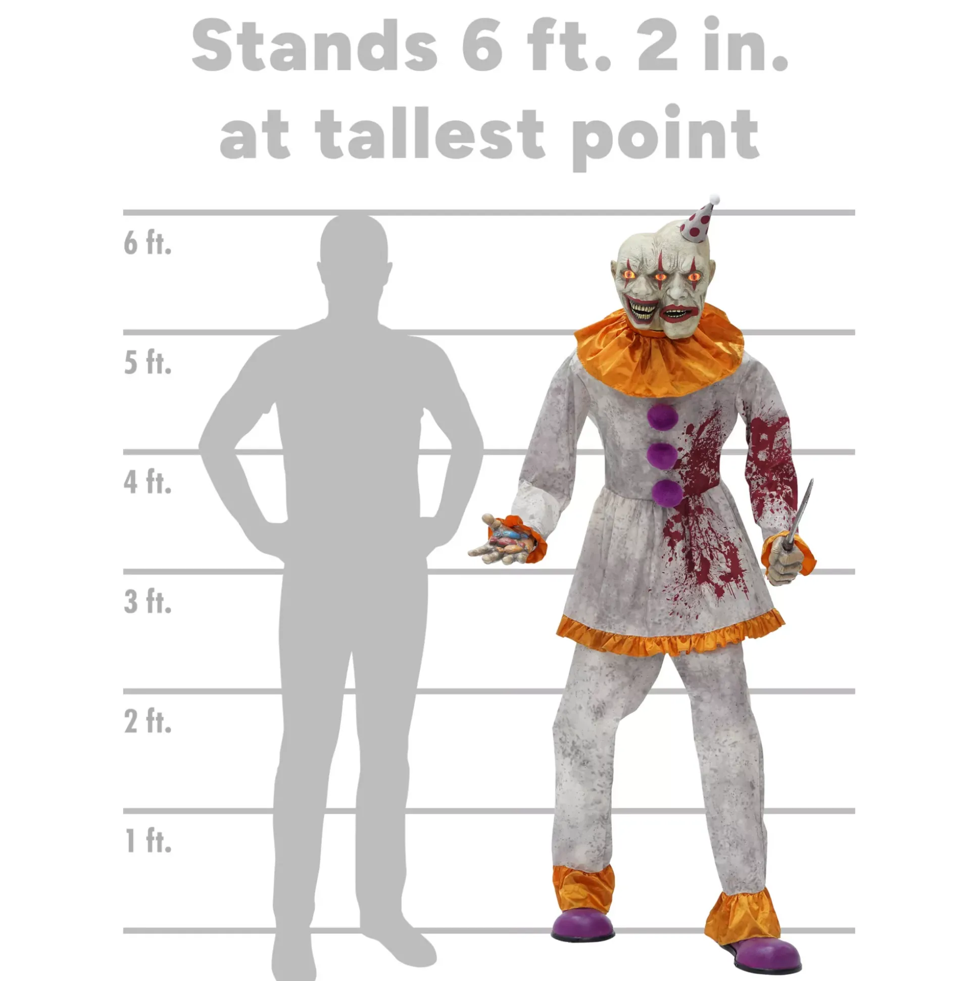 6 Ft 2 In Head Case Harry Animatronic