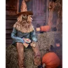 4 Ft 6 In Scary Sitting Scarecrow Animatronic