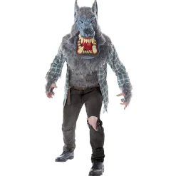 Adult Big Head Werewolf Costume