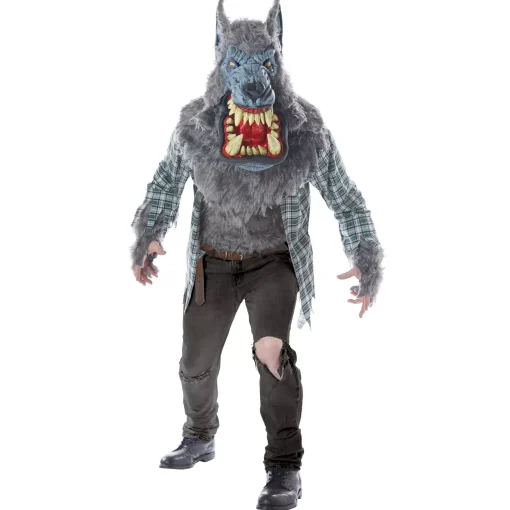 Adult Big Head Werewolf Costume