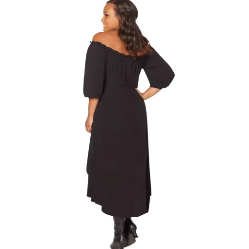 Adult Black Peasant Dress