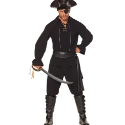 Adult Black Pirate Shirt