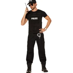 Adult Black Police Vest