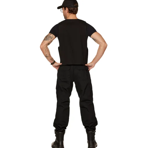 Adult Black Police Vest
