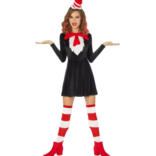 Adult Cat in the Hat Dress - Dr. Seuss
