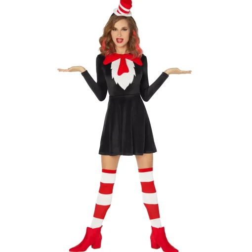 Adult Cat in the Hat Dress - Dr. Seuss