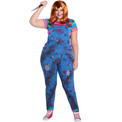 Adult Chucky Overalls Costume