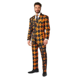 Adult Distressed Pumpkin Party Suit