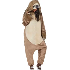 Adult Faux Fur Sloth Jumpsuit