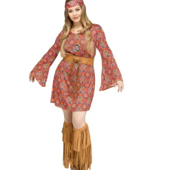 Adult Free Spirit Hippie Plus Size Costume