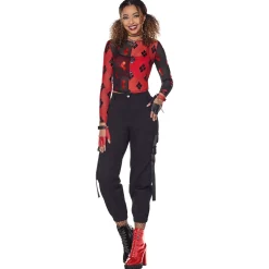 Adult Harley Quinn Mesh Top - DC Villains