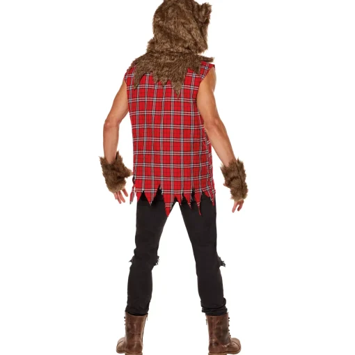 Adult Hooded Wolf Costume