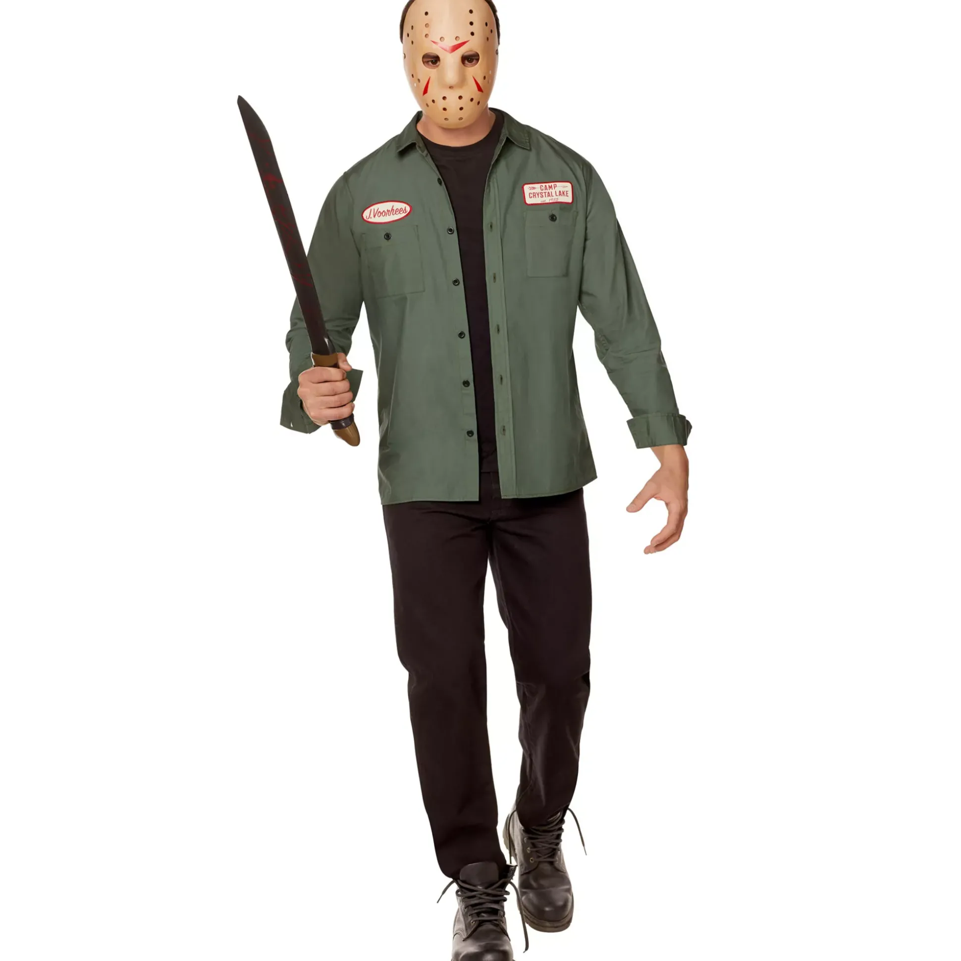 Adult Jason Voorhees Work Shirt - Friday the 13th