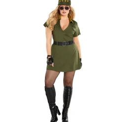 Adult Military Wrap Dress Costume