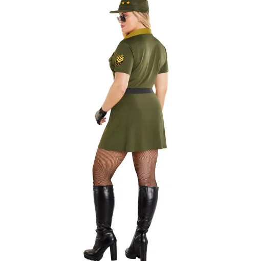 Adult Military Wrap Dress Costume