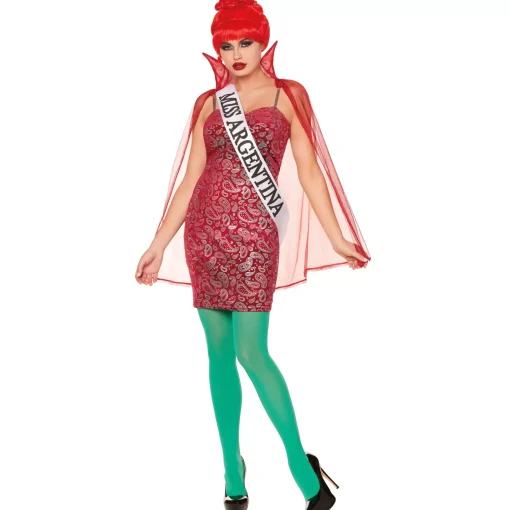 Adult Miss Argentina Dress Costume - Beetlejuice