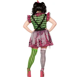 Adult Neon Clown Plus Size Costume