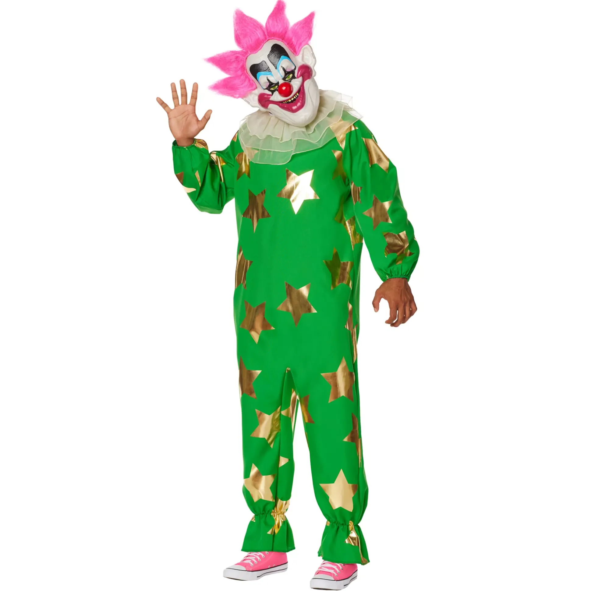 Adult Plus Size Spikey Jumpsuit Costume - Killer Klowns from Outer Space