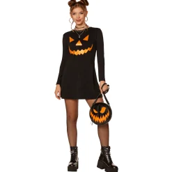 Adult Pumpkin Mini Dress
