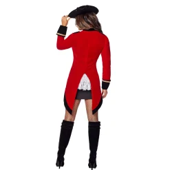 Adult Racy Red Coat Pirate Costume