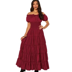 Adult Red Peasant Dress