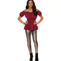 Adult Red Peasant Top