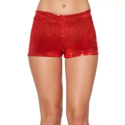 Adult Red Sequin Shorts