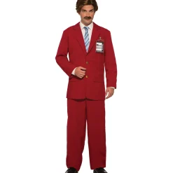 Adult Ron Burgundy Suit Costume - Anchorman