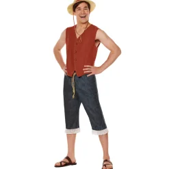 Adult Straw Hat Luffy Costume - One Piece