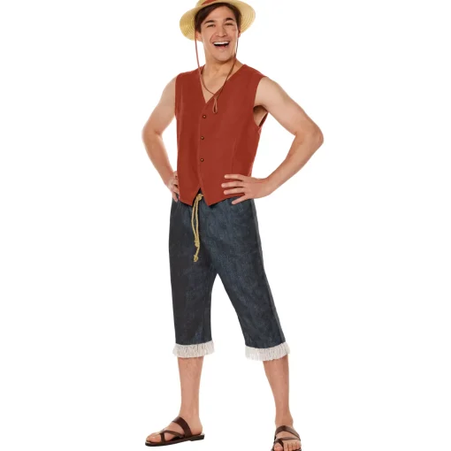 Adult Straw Hat Luffy Costume - One Piece