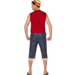 Adult Straw Hat Luffy Costume - One Piece