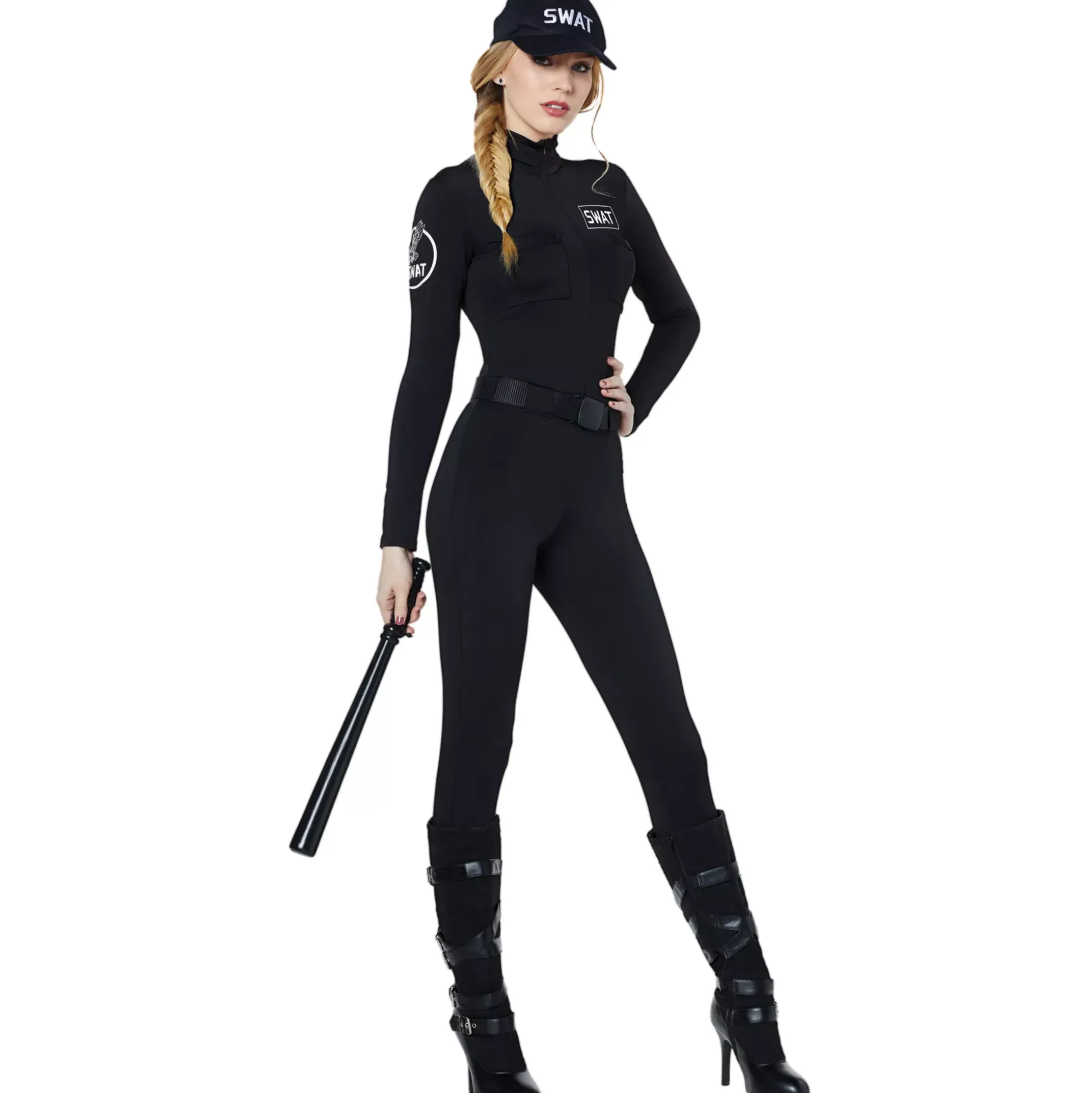 Adult Swat Catsuit Plus Size Costume