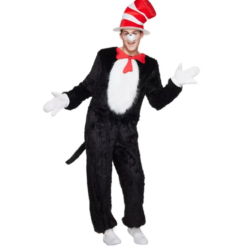 Adult The Cat in the Hat Jumpsuit - Dr. Seuss