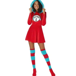Adult Thing 1 and Thing 2 Dress Costume - Dr. Seuss