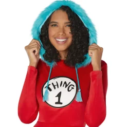Adult Thing 1 and Thing 2 Dress Costume - Dr. Seuss