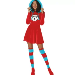 Adult Thing 1 and Thing 2 Dress Costume - Dr. Seuss