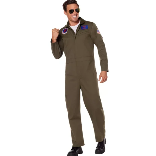 Adult Top Gun Jumpsuit Costume