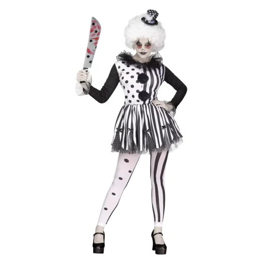 Adult Twisted Trickster Clown Costume