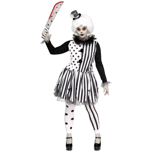 Adult Twisted Trickster Clown Costume