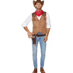 Adult Western Cowboy Plus Size Costume Kit
