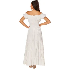 Adult White Peasant Dress