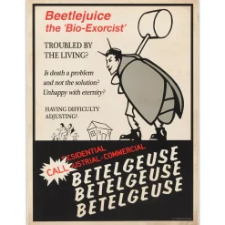 Advertisement Beetlejuice Sign