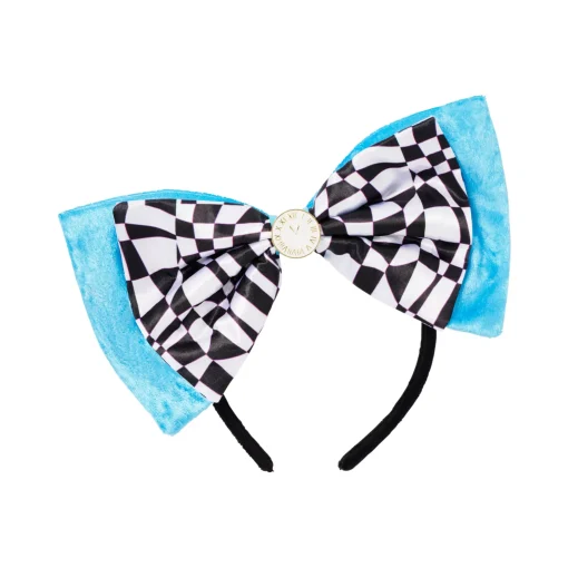 Alice Checkerboard Bow Headband