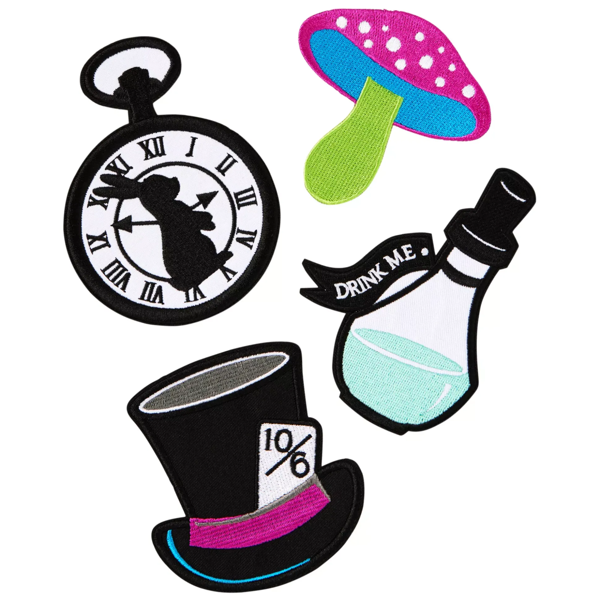 Alice in Wonderland Patch Set - 4 Pack