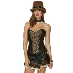 Applique Steampunk Corset