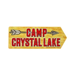 Arrow Camp Crystal Lake Sign - Friday the 13th