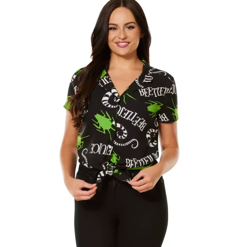 Beetlejuice Button Down Shirt