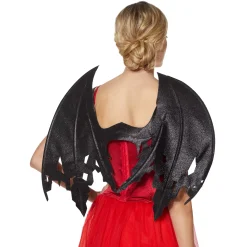 Black Glitter Devil Wings
