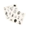Black Gothic Witch Temporary Tattoos - 20 Pack