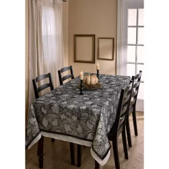 Black Lace Ghost Tablecloth